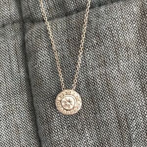 Diamonique 5/8 cttw Pendant w/Chain, Platinum Clad